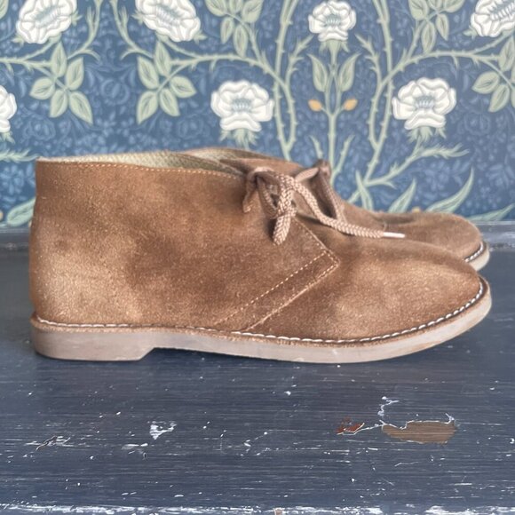 Crewcuts 1990 MacAlister Brown Suede Lace Up Boots - Picture 2 of 10